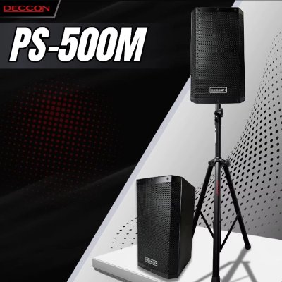 ขาตั้งตู้ลำโพง DECCON PS-500 Speaker Stand ที่วางลำโพง ขาตั้งลำโพง สีดำ แบบเหล็กหนาแข็งแรง สามารถพับขาเก็บได