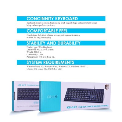 OKER KEYBOARD USB KB-639 OKER KEYBOARD USB KB-639