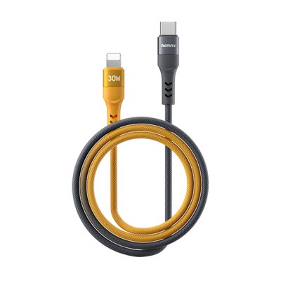 Remax Cable Type-C To Lightning 30W (CB16,Gray/Yellow)
