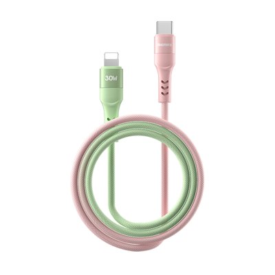 Remax Cable Type-C To Lightning 30W (CB16,Pink/Green)