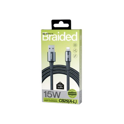 REMAX Cable Lightning 3A,2M (CB25,Black)