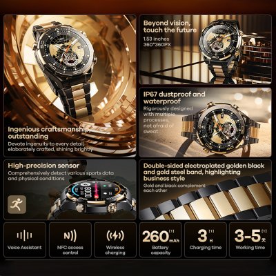 REMAX Smart Watch watch17 Black/Gold