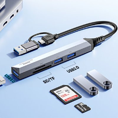 REMAX HUB 5 IN 1 TYPE-C+USB RU-U7