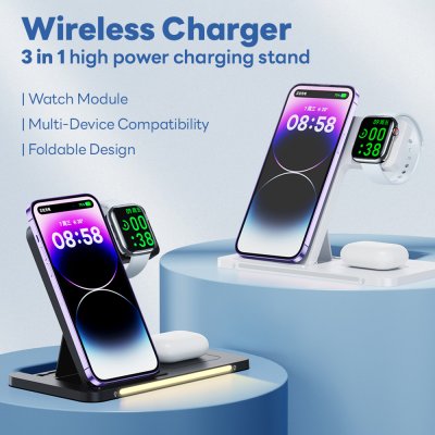 REMAX WL CHARGER 3IN1 22W RP-W70 BLACK