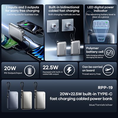 Power Bank 10000mAh RPP-19 Power Bank 10000mAh RPP-19