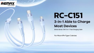 Cable 3in1 15W RC-C151