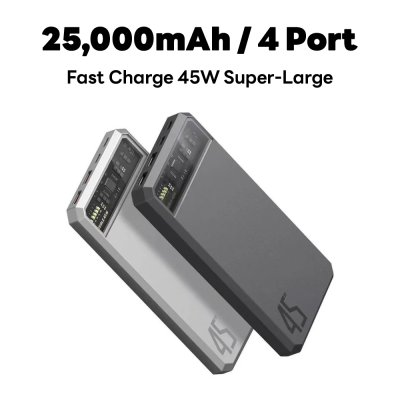 REMAX POWER BANK E43A 45W (25000mAh) Gray
