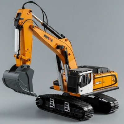 รถแม็คโคร Huina 1599 เหล็กทั้งคัน 2.4GHz 2023 Excavator 24CH 1:14 ระบบเซอร์โว