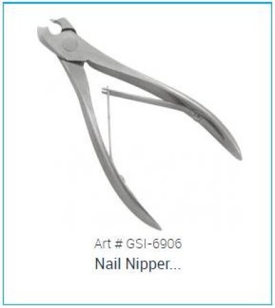 Beauty Nail Nipper Blue Coated