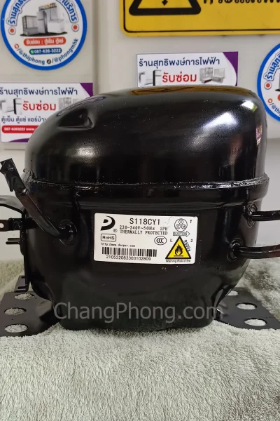 คอมตู้เย็นตู้แช่ S118CY1 ขนาด1/4220-240V50Hz