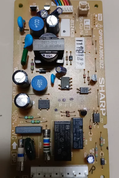 แผงบอร์ดตู้เย็น ชาร์ป 2 ประตู