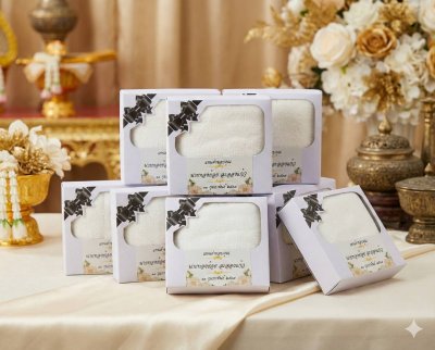 ผ้าเช็ดหน้า ขนาดยาว 50 ซม. สูง 30 ซม.