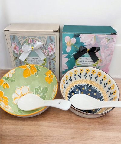 ของชำร่วยงานศพ – ถ้วยซุปพร้อมช้อน (พร้อมกล่อง)