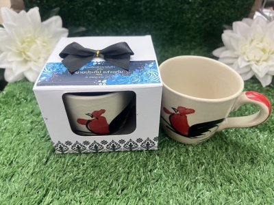 ของชำร่วยงานศพแก้วตราไก่พร้อมกล่อง