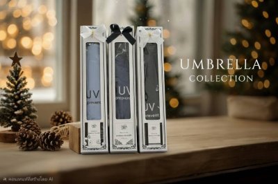 ของชำร่วยร่มกัน UV 3พับ สีดำและคละสี