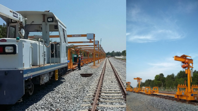 LONG WELDED RAIL TRAILER (LWRT) TYPE III : LWRT WITH ROLLER & STACKER