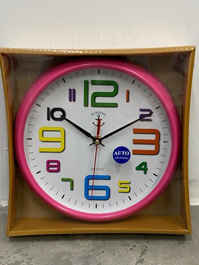 นาฬิกาแขวน#TW-1012 WC ตัวเลขสี