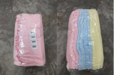 ผ้าขนหนู 15*30 ปักดอกไม้/แสงทวี