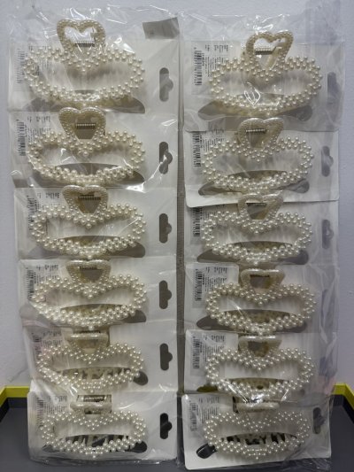 81576#กิ๊บหนีบผม 9.5 นิ้ว12ชิ้น/แพ็ค ราคา 20บาท