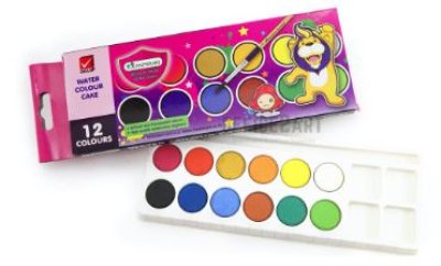 สีน้ำมาสเตอร์อาร์ตชนิดก้อน12สี บรรจุ12ชิ้น/แพ็ค ราคา35บาท/ชิ้น