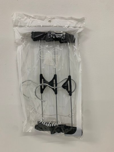 42-5#ไม้แขวนเสื้อแบบหนีบ3ชิ้น 12ขิ้น/แพ็ค ราคา20บาท