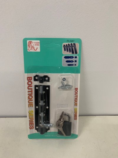 PL-5987#ล็อคประตู+กุญแจบรรจุ12ชิ้น/แพ็ค ราคา20/ชิ้น