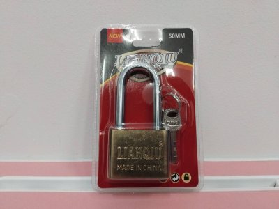 A286-15#กุญแจลูกปืนสีทอง 50ยาว