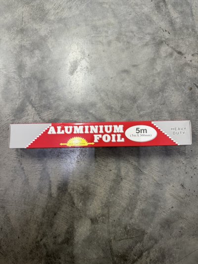 ฟอยด์ห่ออาหาร 5M แพ็ค / 12 ชิ้น ราคา 20 บาท