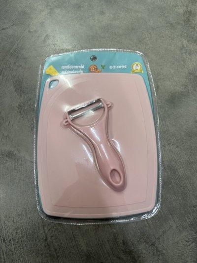 GT-1095#ที่ปลอกผลไม้+เขียง 12ชิ้น/แพ็ค ราคา 20 บาท