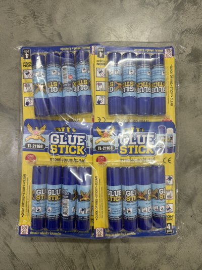 21168#กาวแท่ง 4 PCS. 12ชิ้น/แพ็ค ราคา 20 บาท