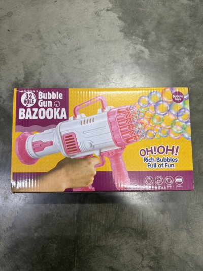 581724#ปืนเป่าฟองใส่ถ่าน 32 รู 9833