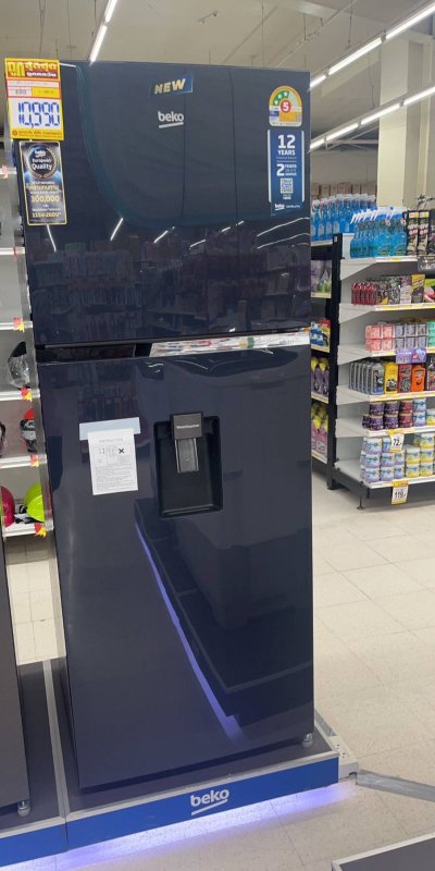 BEKO ตู้เย็น 2 ประตู กดน้ำ 13.2คิว รุ่นRDNT401I20DSHFSUBL ผ่อนยาว 10 เดือน เดือนละ 1,209 บาท
