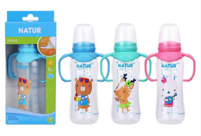 TODDYขวดนมทรงถั่ว+แขนจับ 8oz แพ็ค3