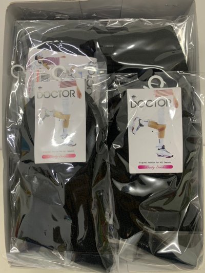 T104/3-92#ถุงเท้าไหมพรมหญิงแบบหนา ดำ 9-12