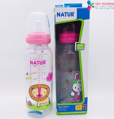 ขวดกลมพิมพ์ลายเนเจอร์ 8oz.