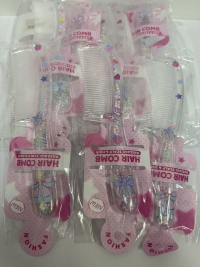 J810-08#หวีแปรงลายการ์ตูน 12ชิ้น/แพ็ค ราคา  20 บาท