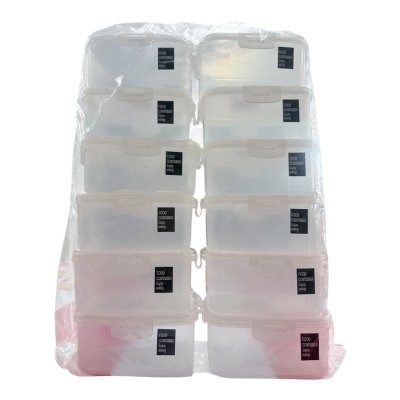 A-149NA#กล่องหูล็อค (สีใสล้วน) 12ชิ้น/แพ็ค ราคา10บาท