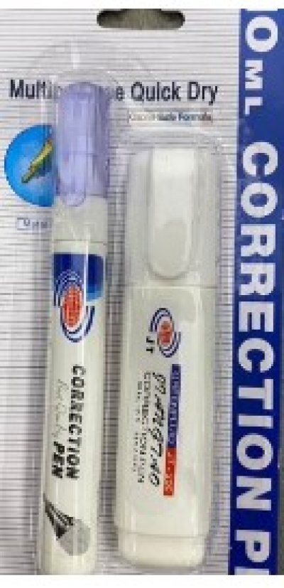 12824-3#น้ำยาลบคำผิด1*2 บรรจุ12ชิ้น/แพ็ค ราคา20/ชิ้น