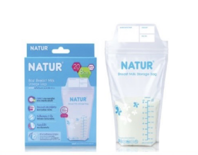 ถุงเก็บน้ำนม รุ่น 20 ถุง  12 ชิ้น/แพ็ค ราคา 60 บาท