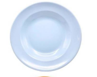 P9002-8#จานทรงลึก8 " สีพื้นสีฟ้า 12ชิ้น/แพ็ค ราคา20บาท