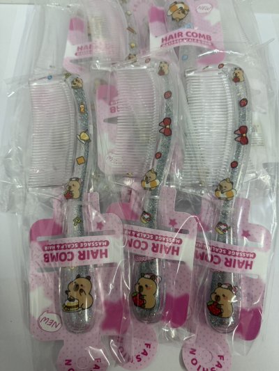 J810-07#หวีแปรงลายการ์ตูน 12ชิ้น/แพ็ค ราคา  20 บาท