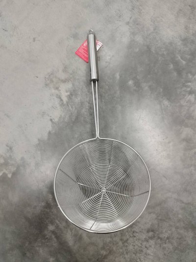 SJ1518#กระชอนขดลวด ก้นตัด 18ซม. 12ชิ้น/แพ็ค ราคา69บาท