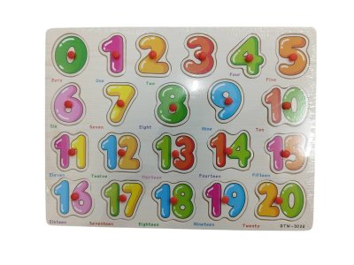 A033-12 # แผ่นจิ๊กซอว์ไม้ คละแบบ บรรจุ12ชิ้น/แพ็ค ราคา39บาท/ชิ้น