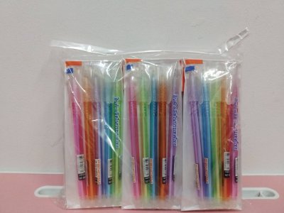 ปากกาหมึกน้ำมัน OG26 น้ำเงินกากเพชร1*5  12ชิ้น/แพ็ค ราคา20/ชิ้น