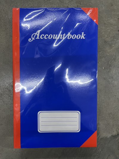 สมุดบัญชีน้ำเงินเล่มใหญ่./SP 12ชิ้น/แพ็ค ราคา20บาท