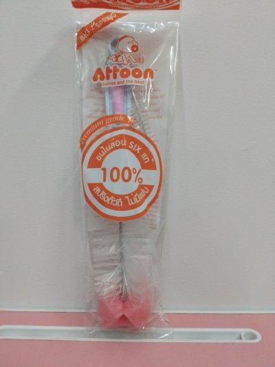 BR-1Bแปรงล้างขวดนมหัวฟองน้ำ 12ชิ้น/แพ็ค ราคา39บาท