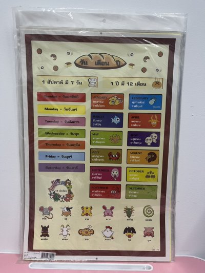 สติ๊กเกอร์แผ่นทักษะคละแบบ บรรจุ12ชิ้น/แพ็ค ราคา25/ชิ้น