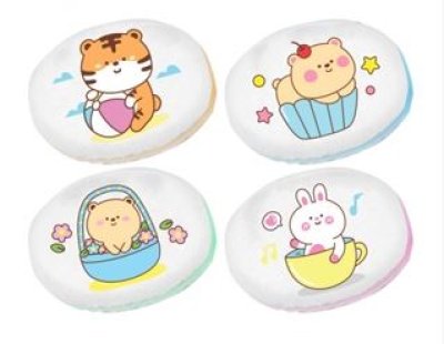 177-1#ฟองน้ำถูตัวเด็กหุ้มผ้าไข่ 12ชิ้น/แพ็ค ราคา25บาท