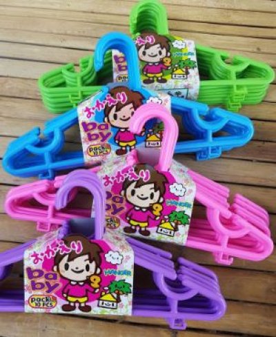 P46/1*10#ไม้แขวนเสื้อเด็ก แพค10 บรรจุ 12ชิ้น/ลัง ราคา 25บาท/ชิ้น