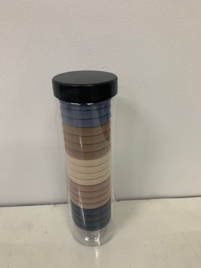 9214#ยางรัดผมกระบอกใส 12ชิ้น/แพ็ค ราคา20บาท